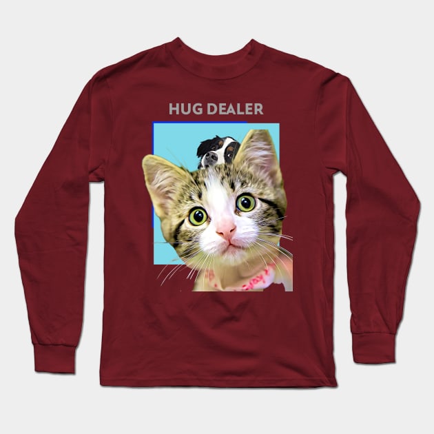 Hug Dealer (cat) Long Sleeve T-Shirt by PersianFMts